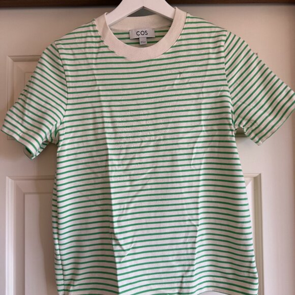 COS Heavyweight Striped TShirt - Picture 1 of 2